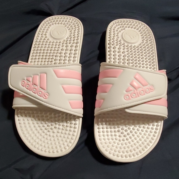 adidas Other - 💥BRAND NEW💥Pink & white Adidas slides